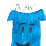 it is a bright baby blue also comes in neon yellow, orange, hot magenta, heather grey, and bright red. the tongue is actually pink and the name of my design is lol