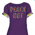 Purple peace dress